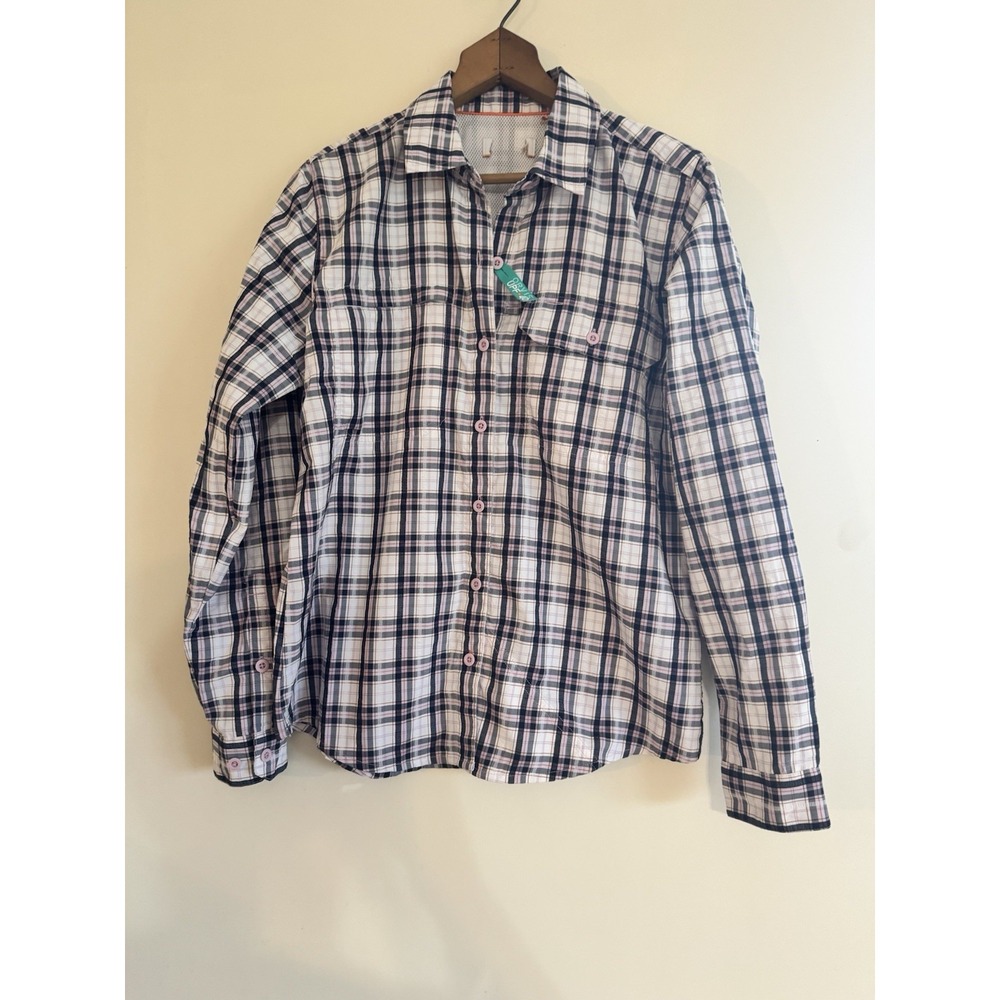 Orvis Women's Small Vented Outdoors Shirt New Breathable Mesh Plaid Cute
